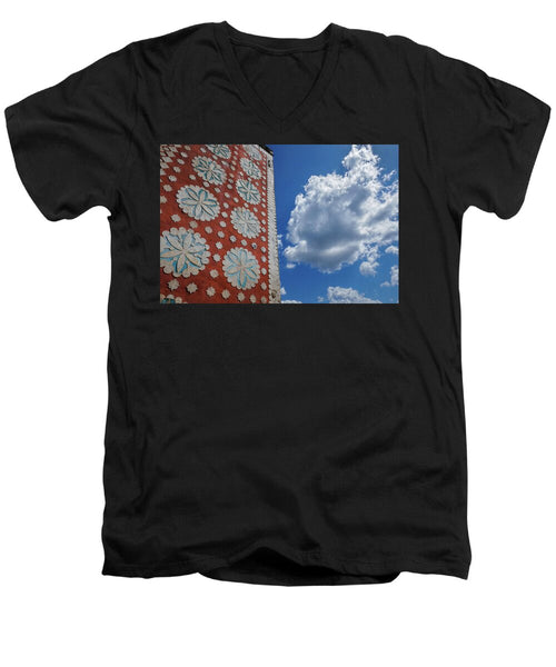 Flowers on the Wall - Men's V-Neck T-Shirt