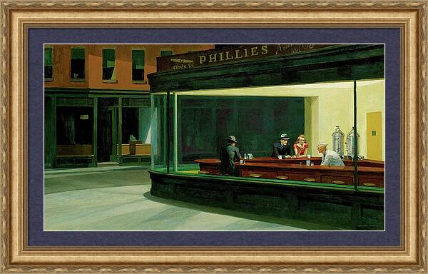 Nighthawks - Framed Print