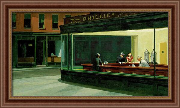 Nighthawks - Framed Print