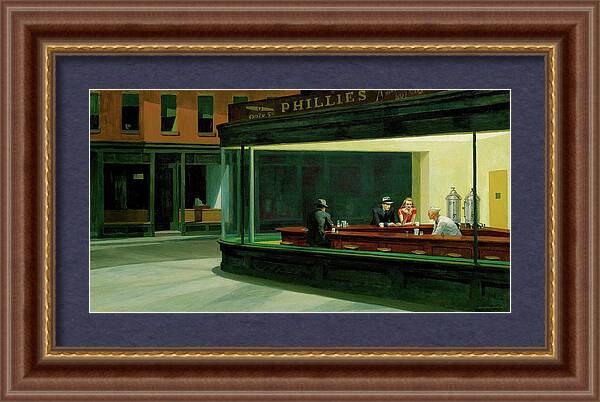 Nighthawks - Framed Print