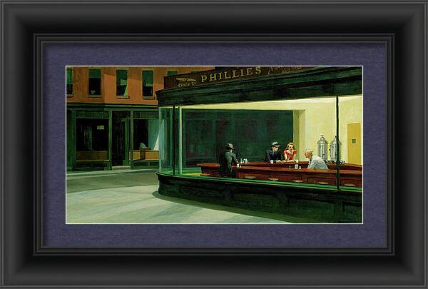 Nighthawks - Framed Print