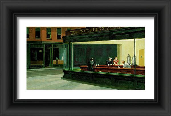 Nighthawks - Framed Print