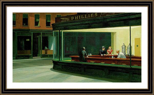 Nighthawks - Framed Print