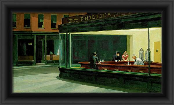 Nighthawks - Framed Print