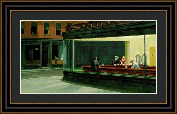 Nighthawks - Framed Print