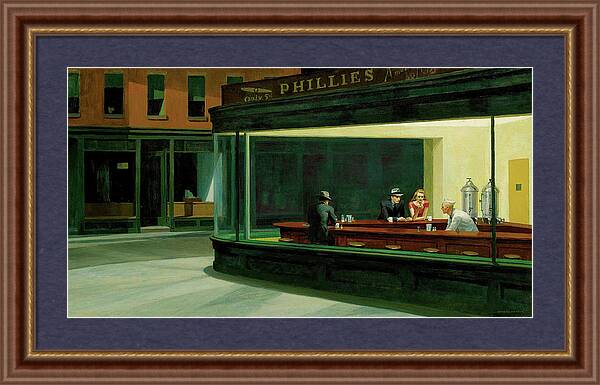 Nighthawks - Framed Print