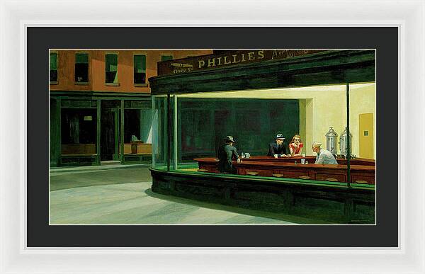 Nighthawks - Framed Print