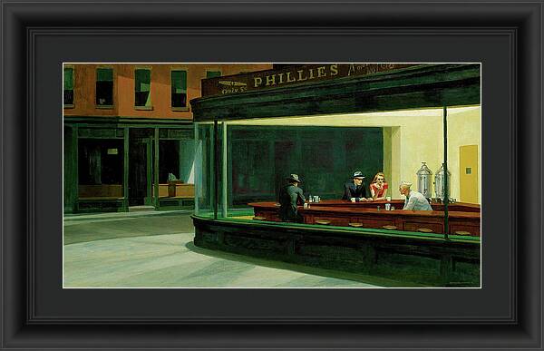 Nighthawks - Framed Print