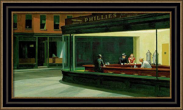 Nighthawks - Framed Print