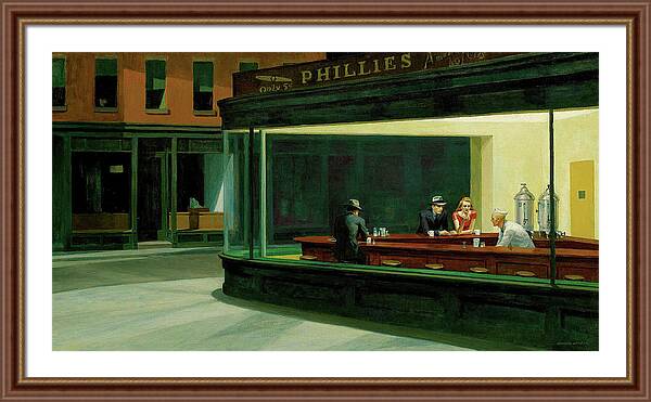 Nighthawks - Framed Print