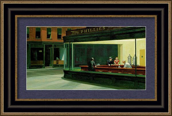 Nighthawks - Framed Print