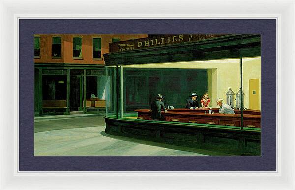 Nighthawks - Framed Print