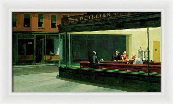 Nighthawks - Framed Print