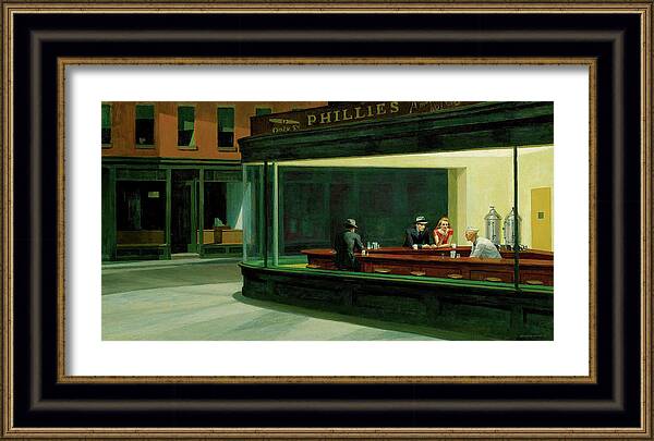 Nighthawks - Framed Print