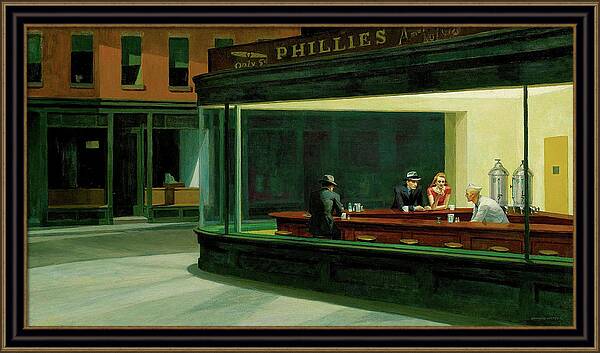 Nighthawks - Framed Print