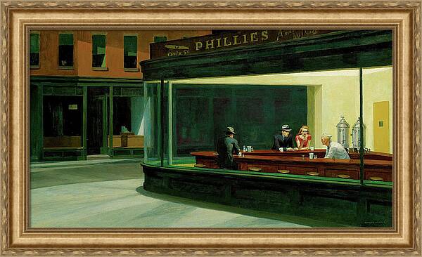 Nighthawks - Framed Print