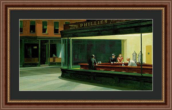 Nighthawks - Framed Print