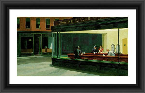 Nighthawks - Framed Print