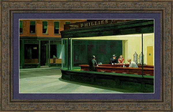 Nighthawks - Framed Print