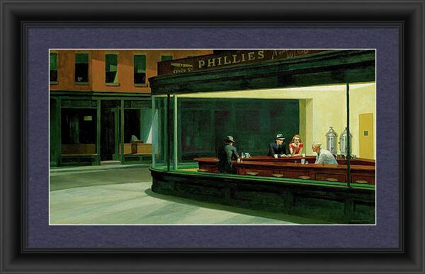 Nighthawks - Framed Print