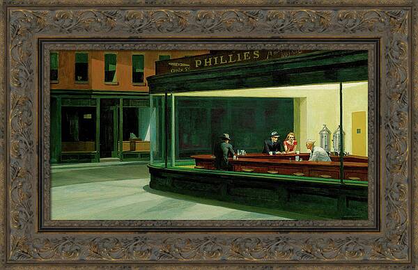 Nighthawks - Framed Print