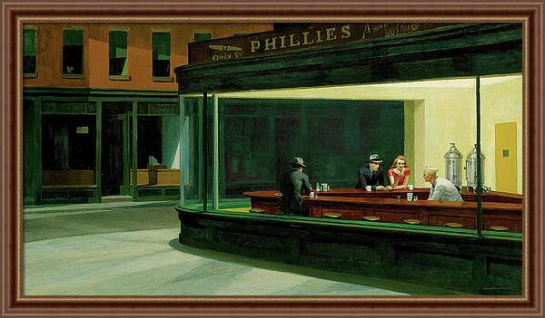 Nighthawks - Framed Print
