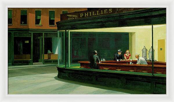 Nighthawks - Framed Print