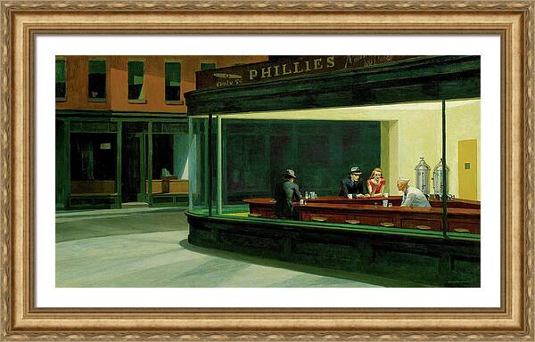 Nighthawks - Framed Print