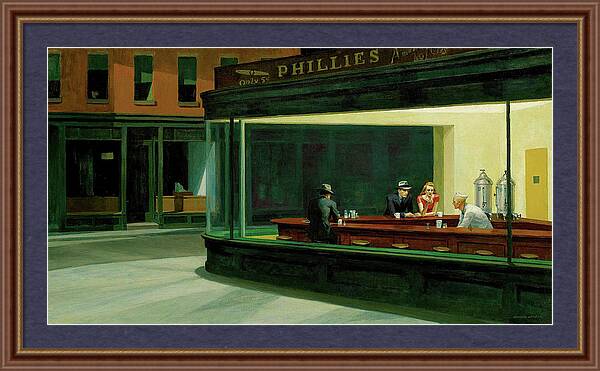 Nighthawks - Framed Print