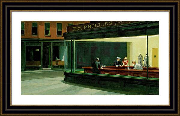 Nighthawks - Framed Print