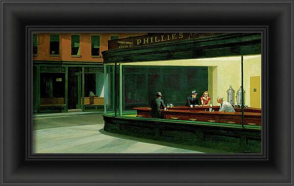 Nighthawks - Framed Print