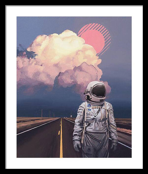 Orange Cloud - Framed Print
