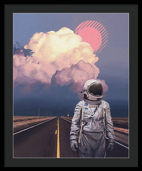 Orange Cloud - Framed Print