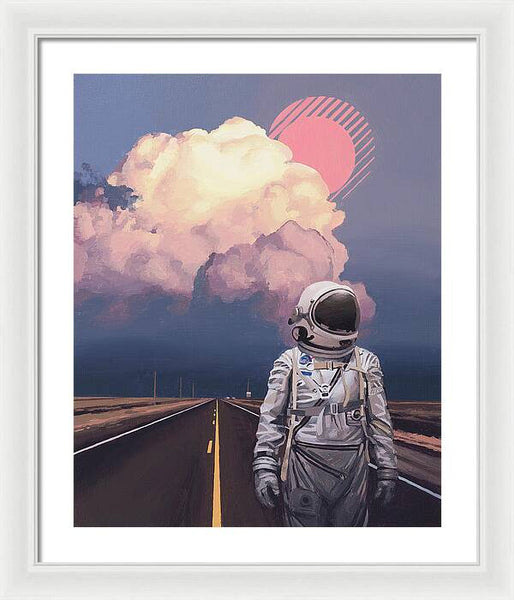 Orange Cloud - Framed Print