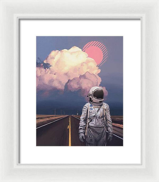 Orange Cloud - Framed Print