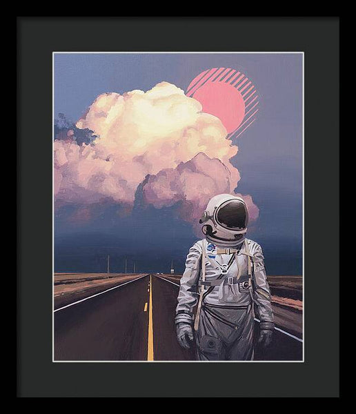 Orange Cloud - Framed Print