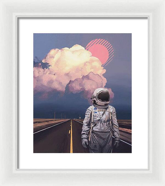 Orange Cloud - Framed Print