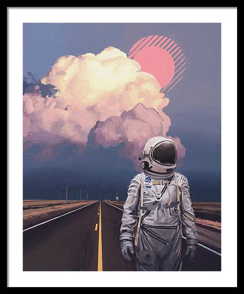Orange Cloud - Framed Print