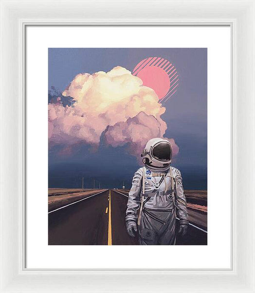 Orange Cloud - Framed Print