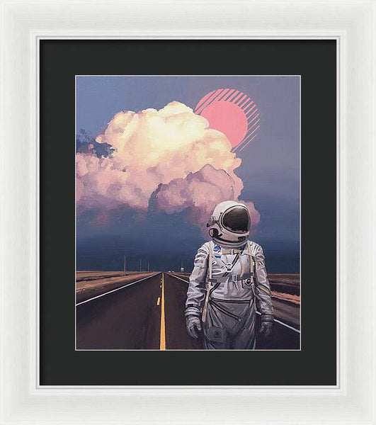 Orange Cloud - Framed Print