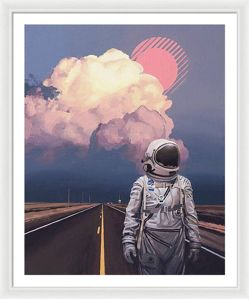 Orange Cloud - Framed Print