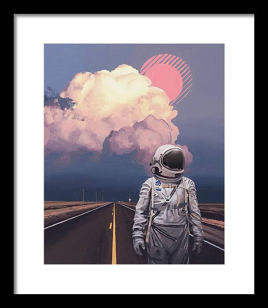 Orange Cloud - Framed Print
