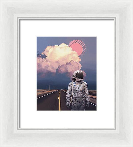 Orange Cloud - Framed Print