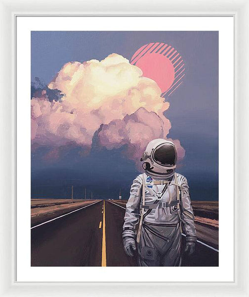Orange Cloud - Framed Print