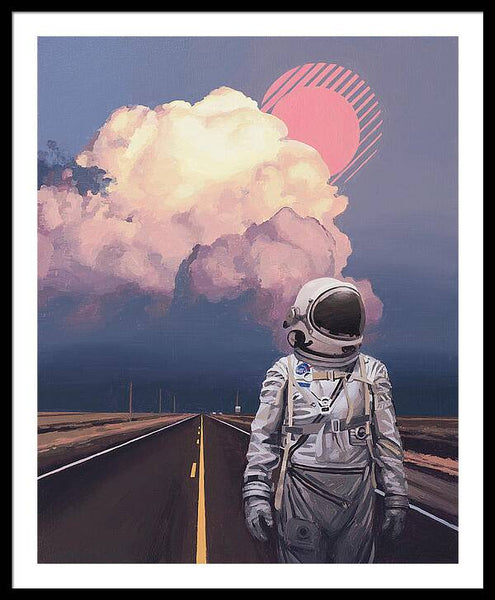 Orange Cloud - Framed Print