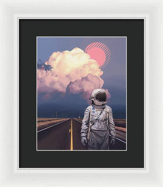 Orange Cloud - Framed Print