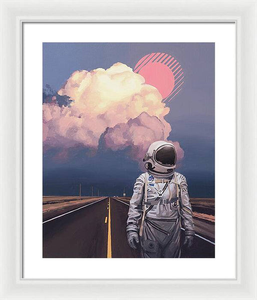 Orange Cloud - Framed Print