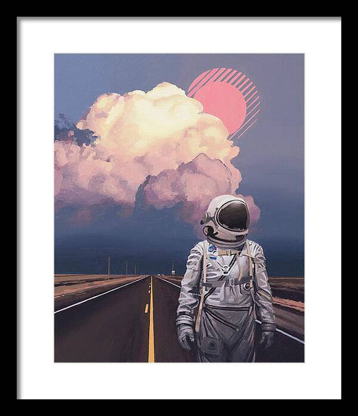 Orange Cloud - Framed Print