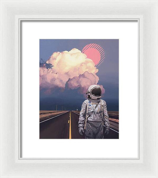 Orange Cloud - Framed Print