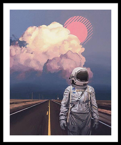 Orange Cloud - Framed Print